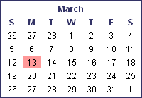 Calendar image to convert into table